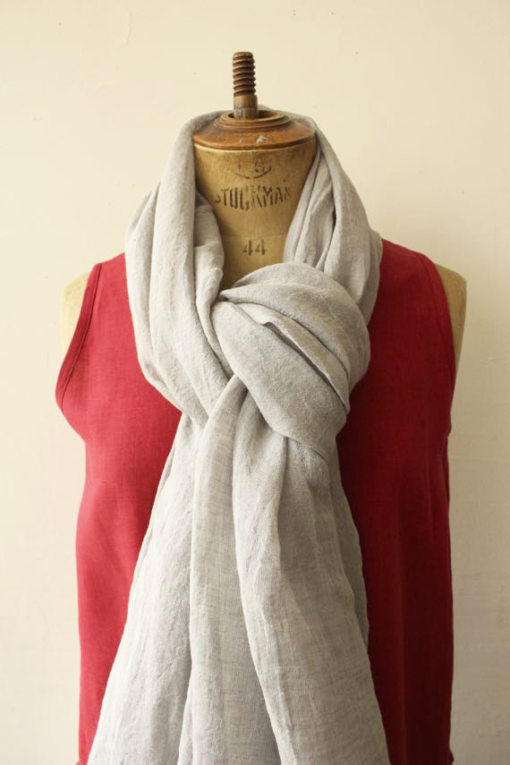 リネンガーゼ アンヌ　グレー